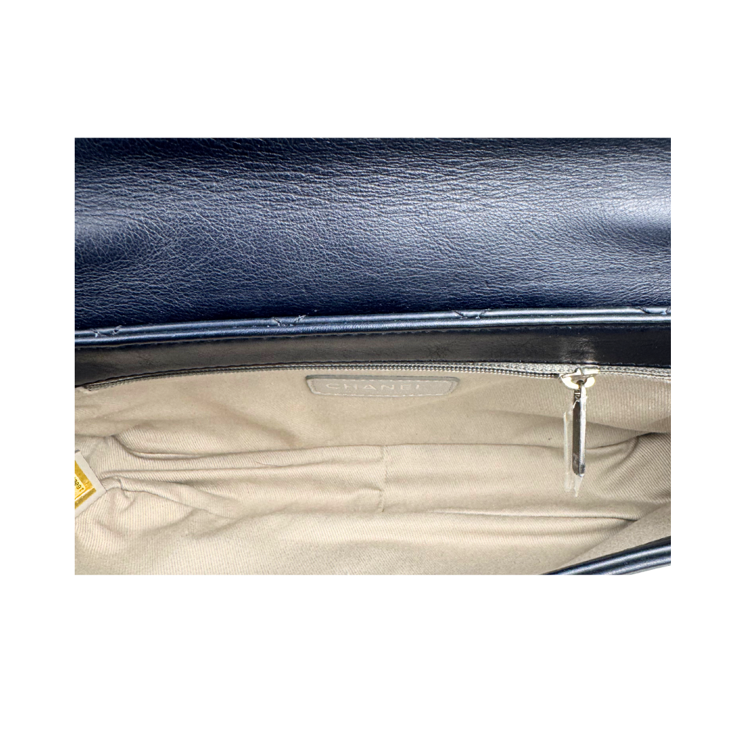 Chanel Tricolor Calfskin Chic Flap Bag