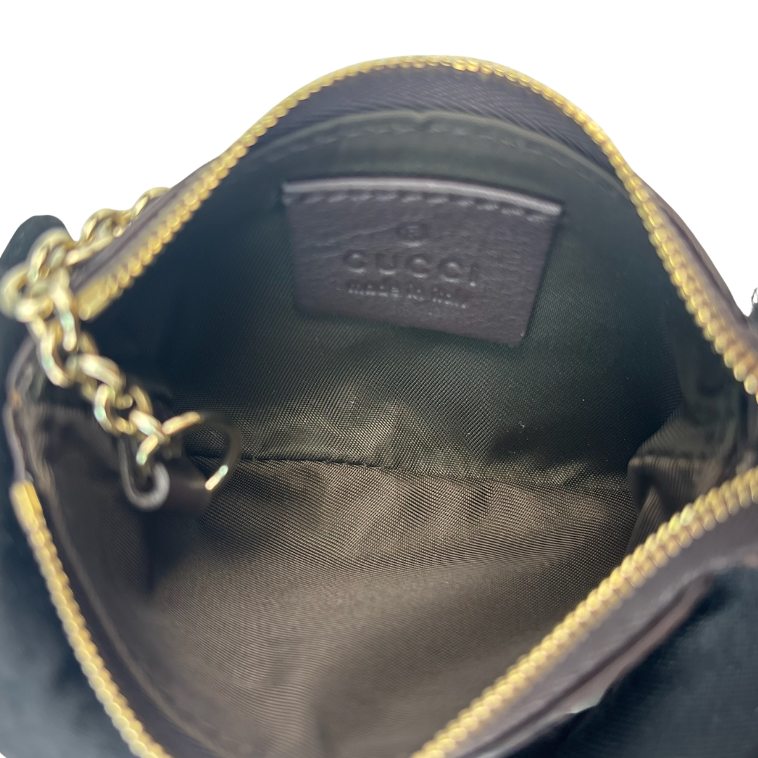 Gucci Brown Guccissima Key Pouch