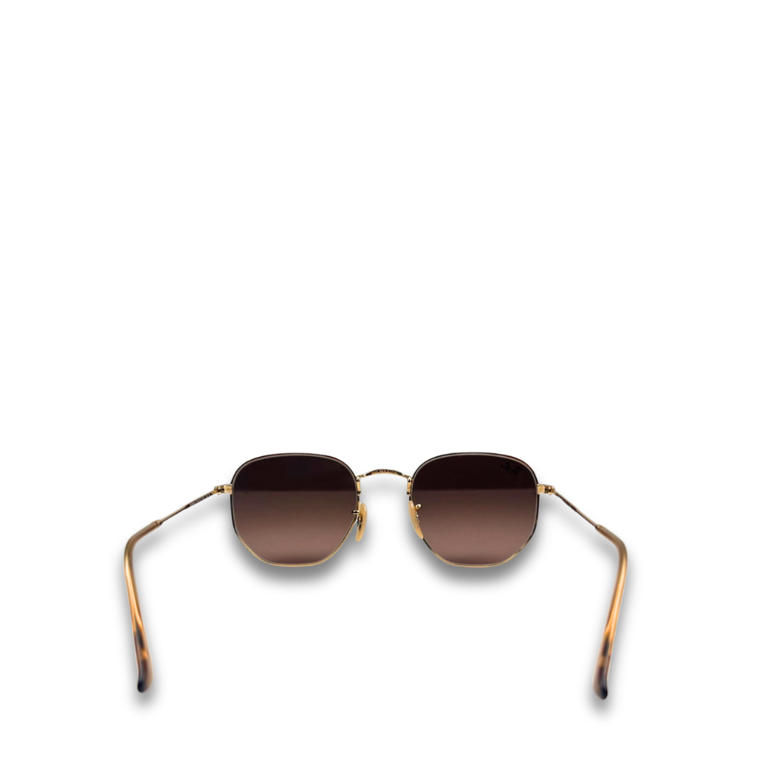 Ray-Ban Hexagonal Gold Sunglasses