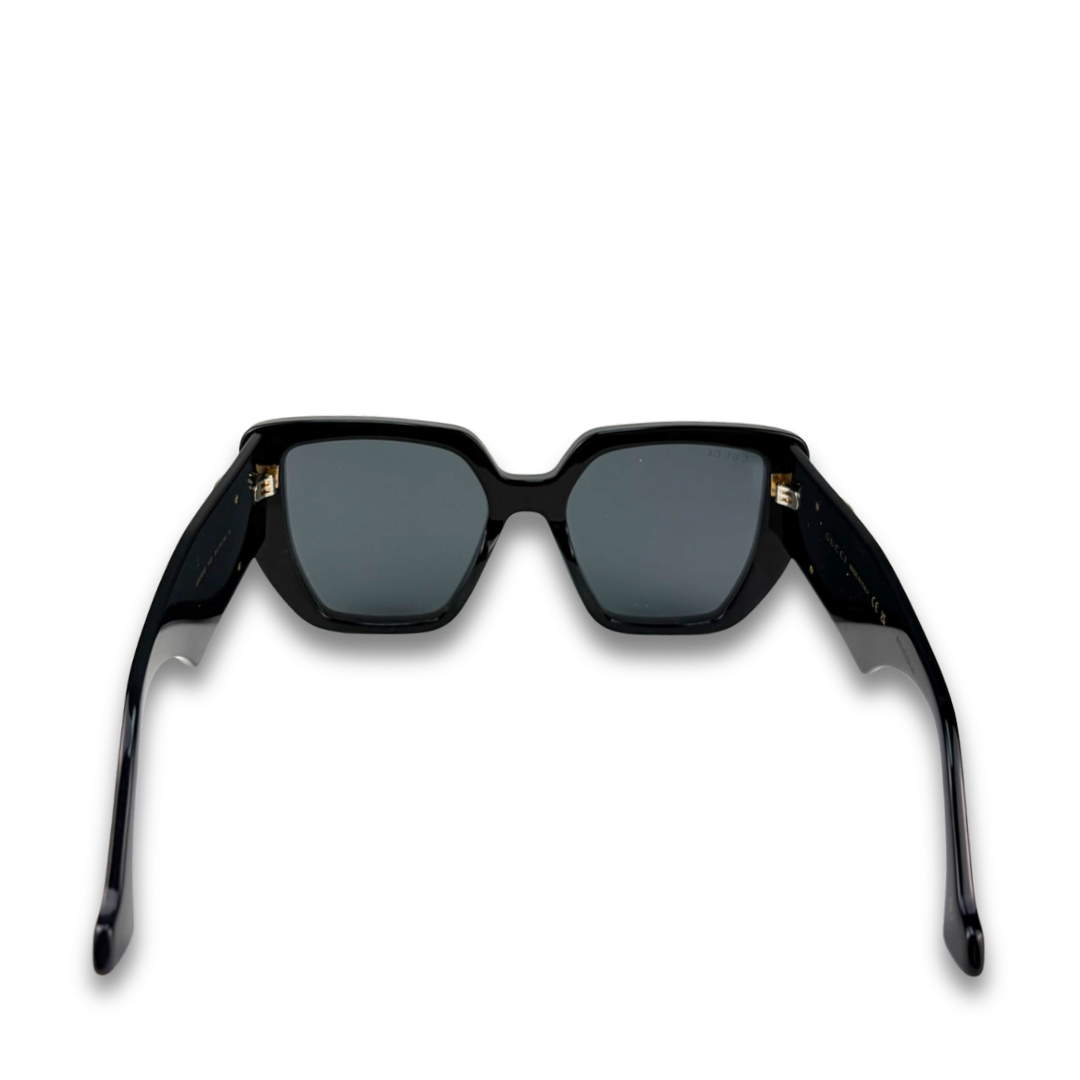 Gucci Black Geometric Sunglasses