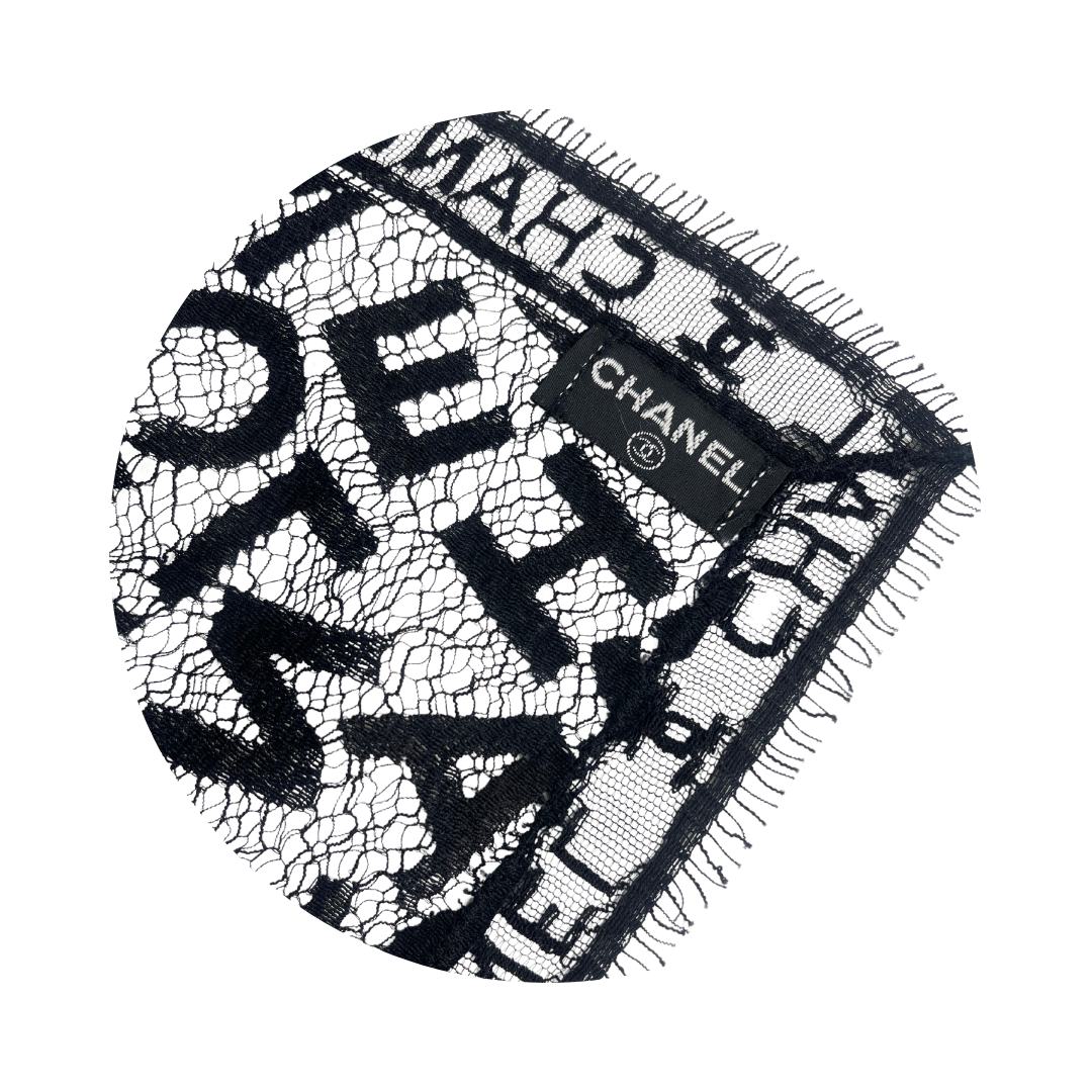 Chanel Logo Lace Shawl