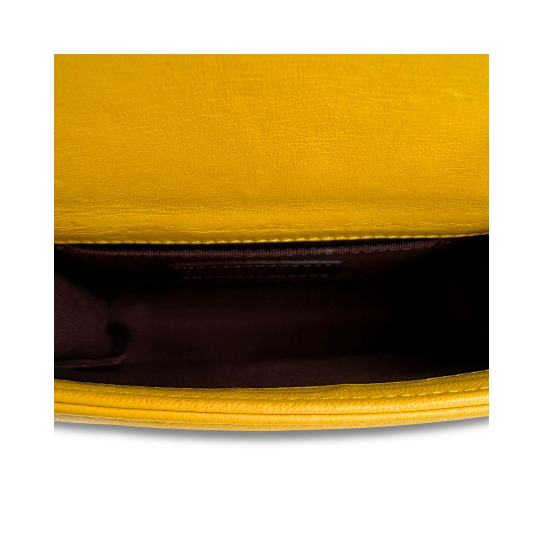 Chanel Yellow Boy Brick Flap Bag