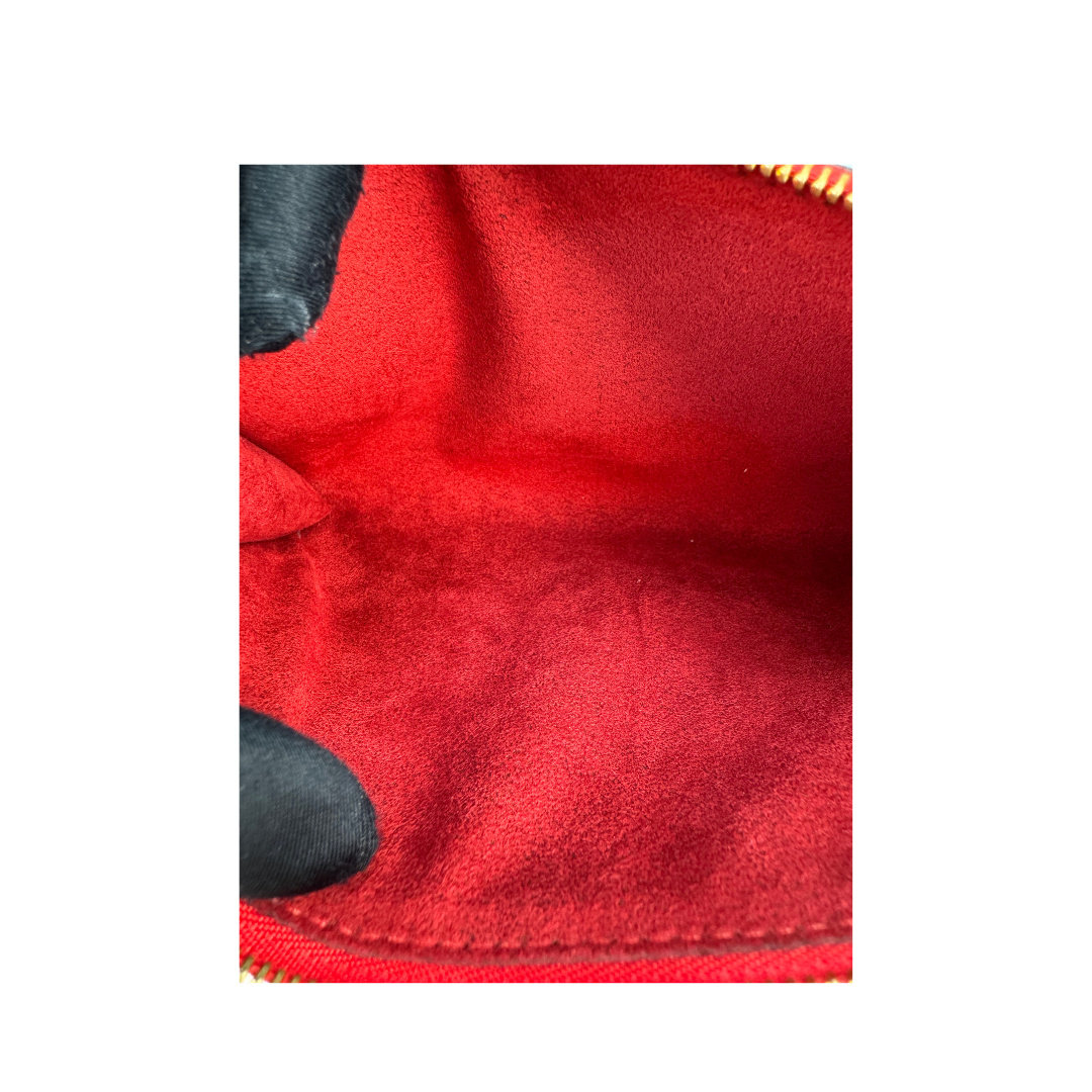 Louis Vuitton Red Epi Leather Pochette Accessoires