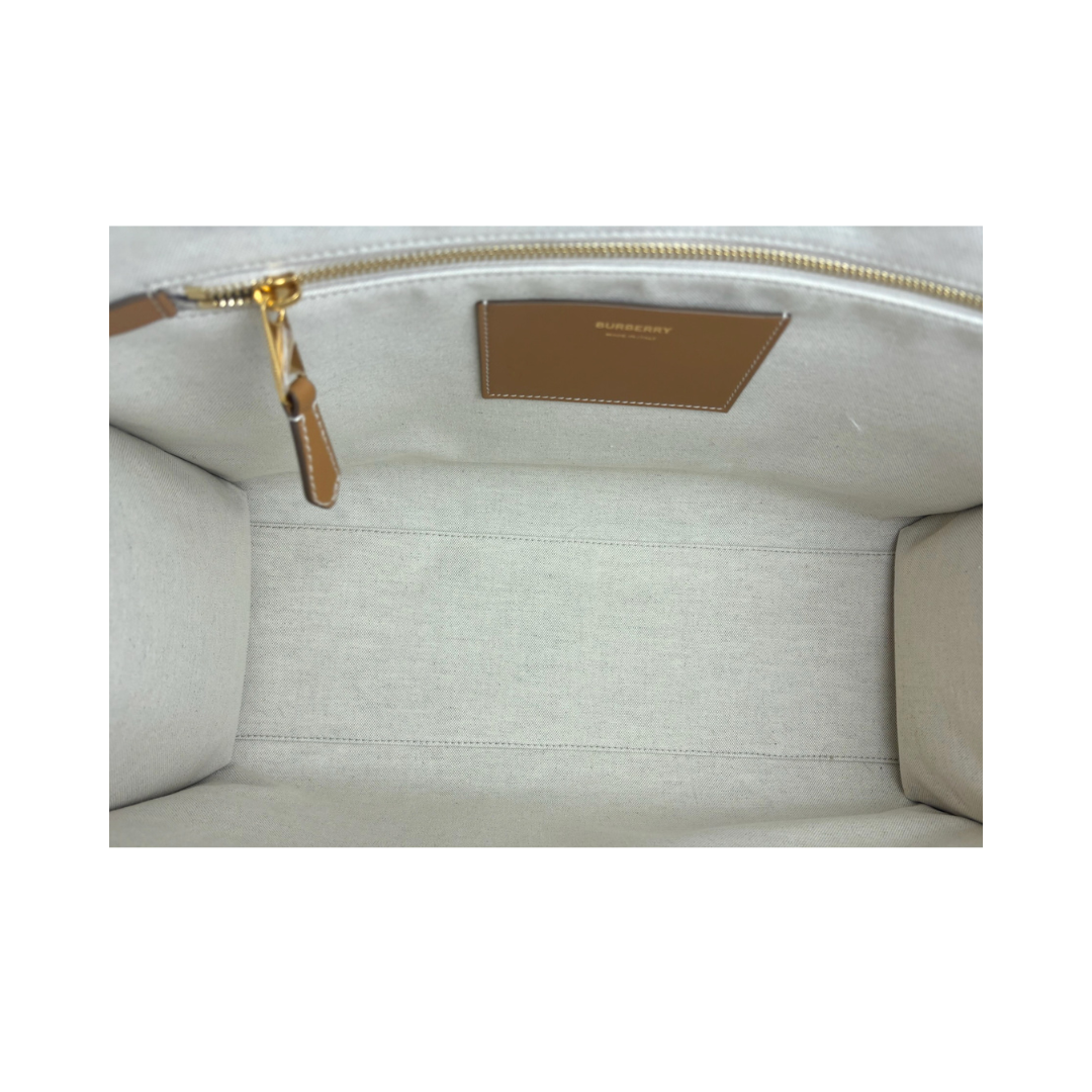 Burberry Large Freya Raffia Tote