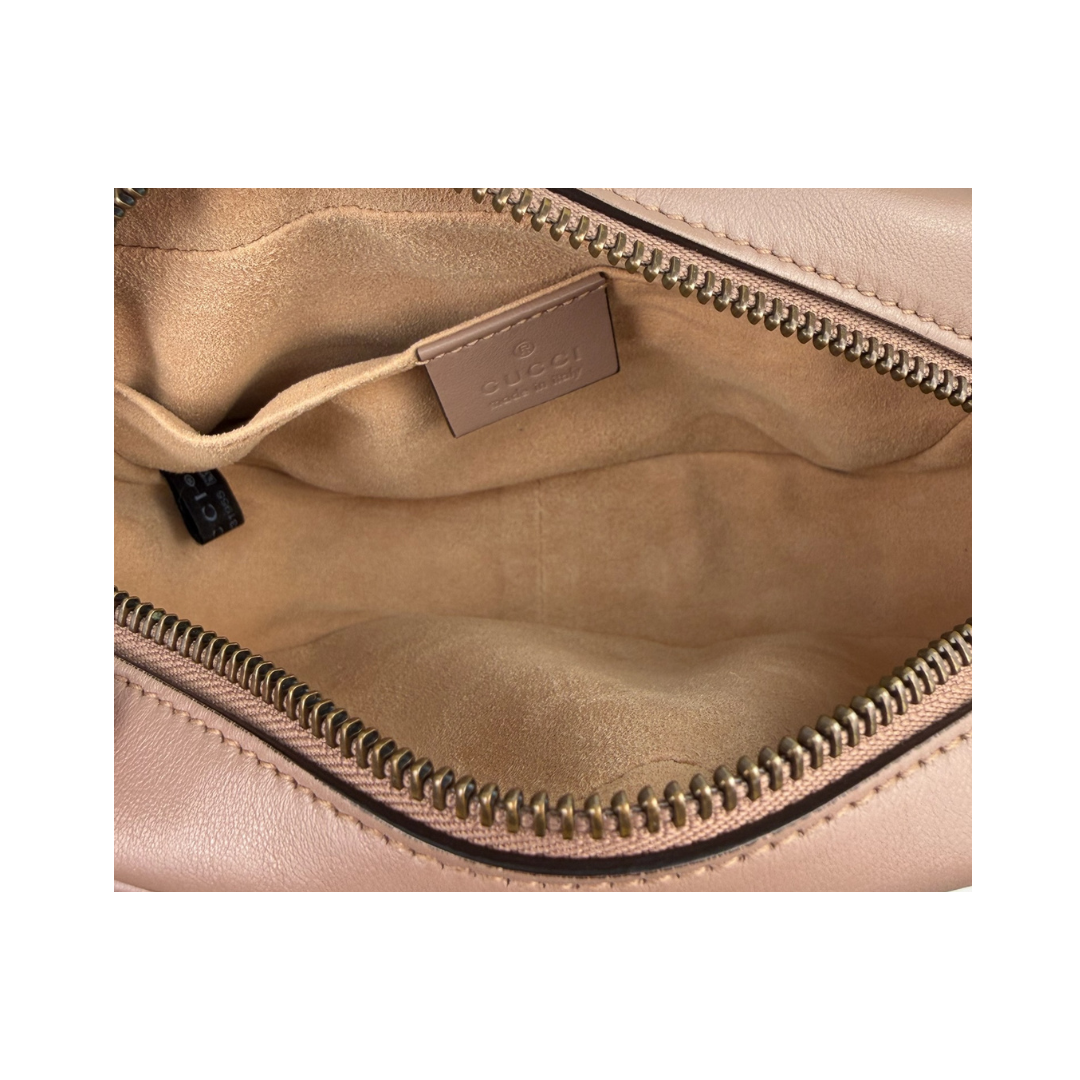 Gucci Dusty Rose Mini Marmont Camera Bag
