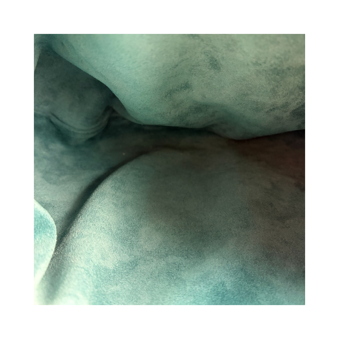 Bottega Veneta Teal Suede Teen Jodie