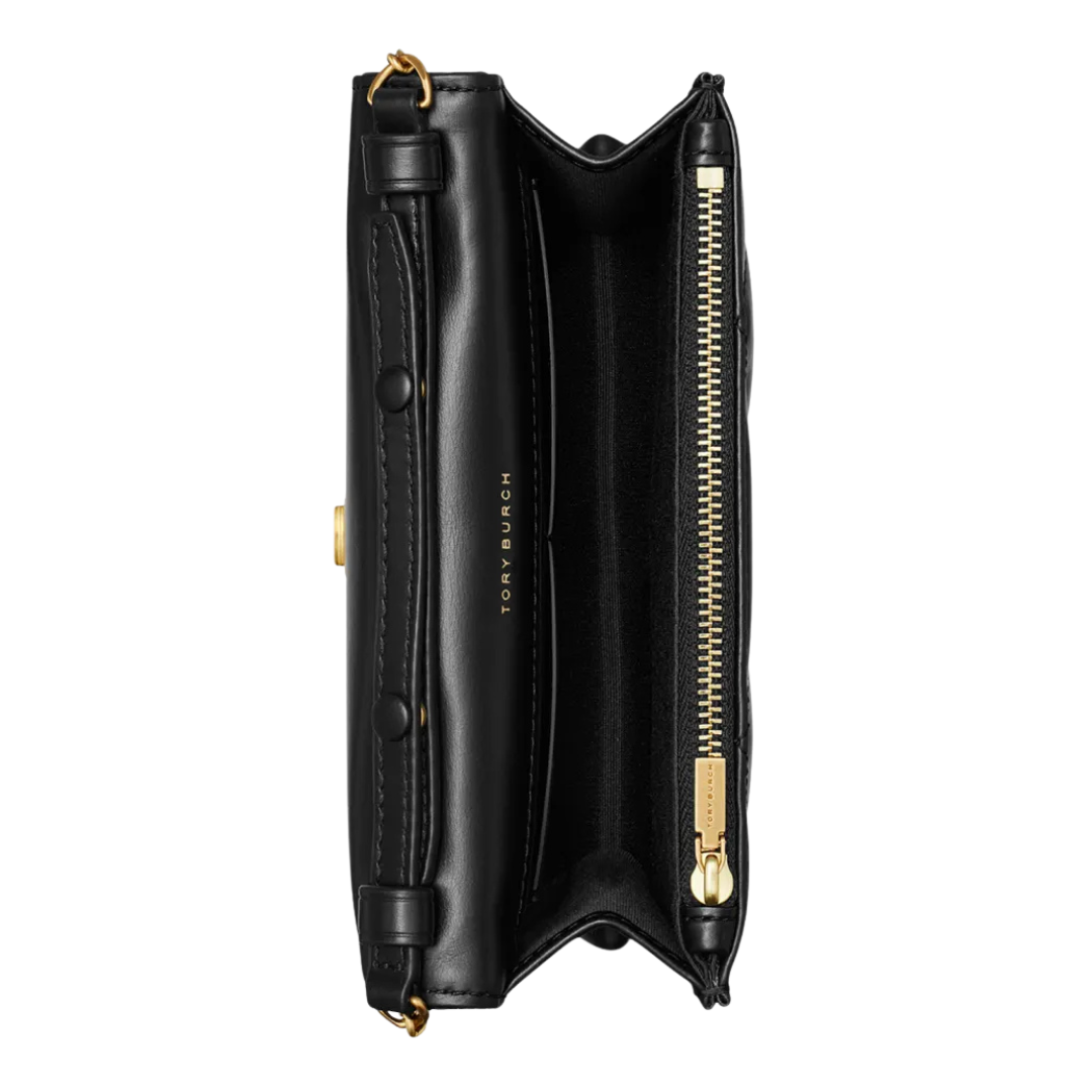 Tory Burch Kira Diamond Quilt Mini Top Handle Chain Wallet