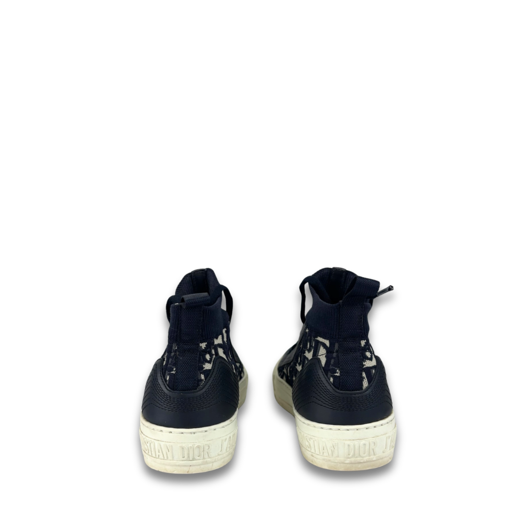 Dior Oblique Sock High Top Sneakers - Size 37