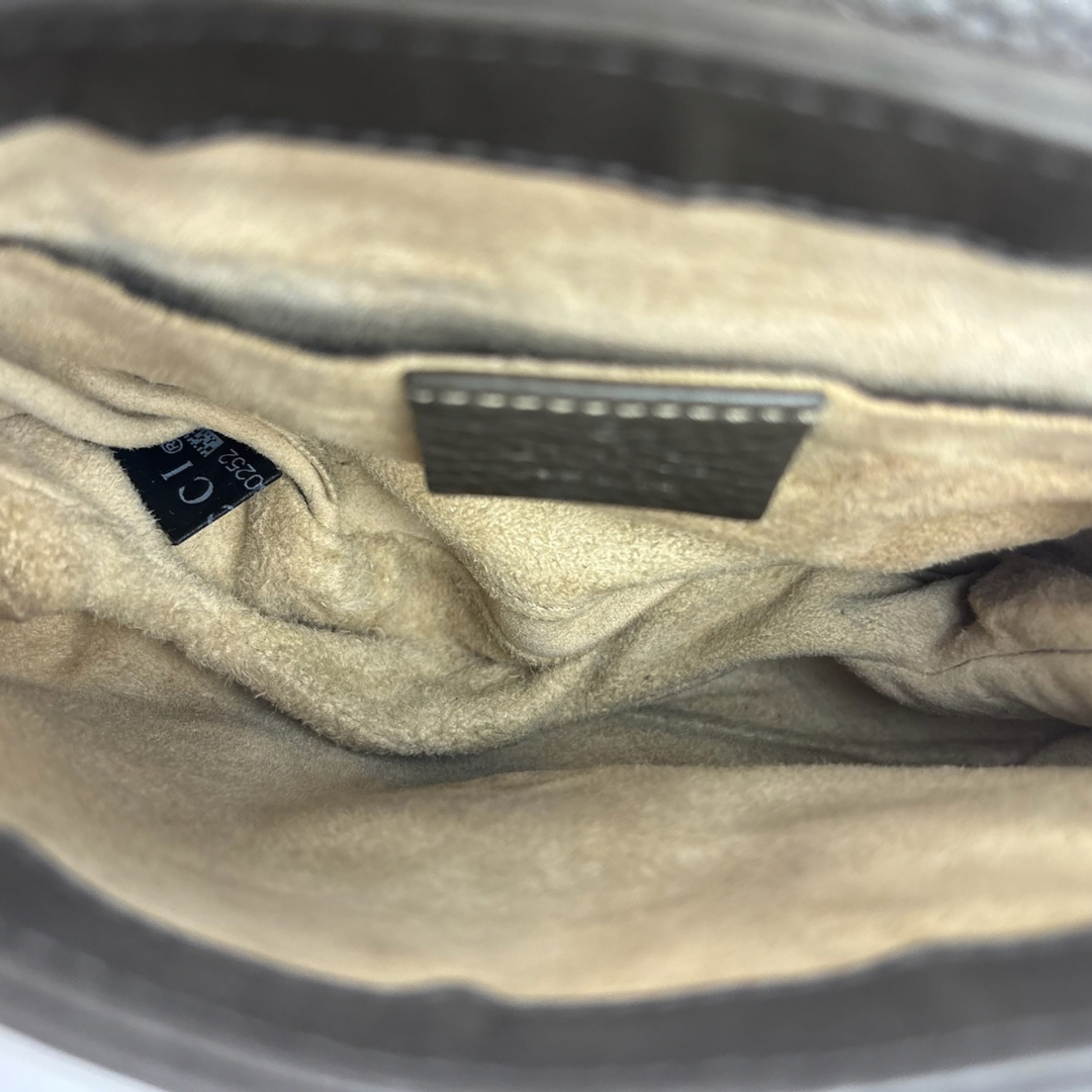 Gucci Brown 1973 Pebbled Leather Crossbody