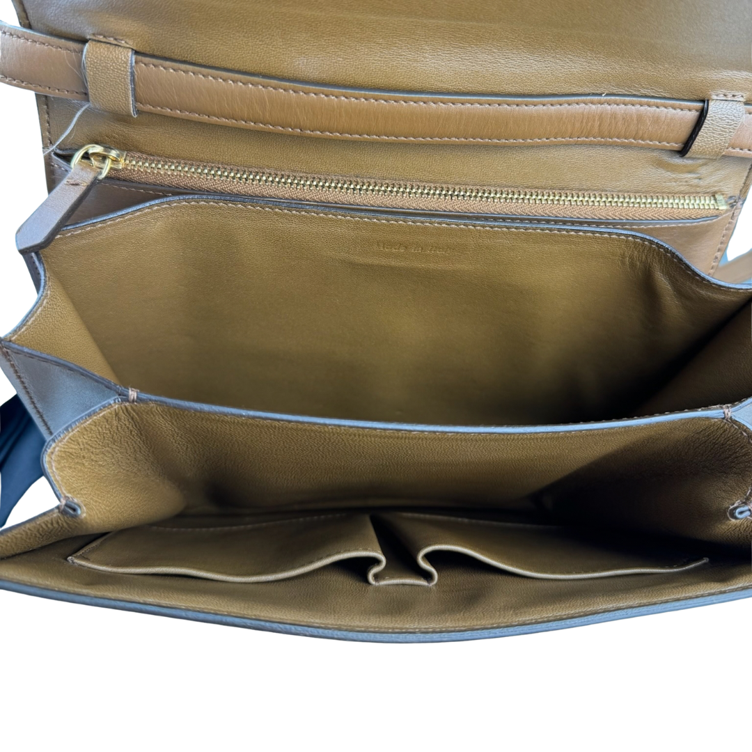 Celine Brown Medium Calfskin Box Bag