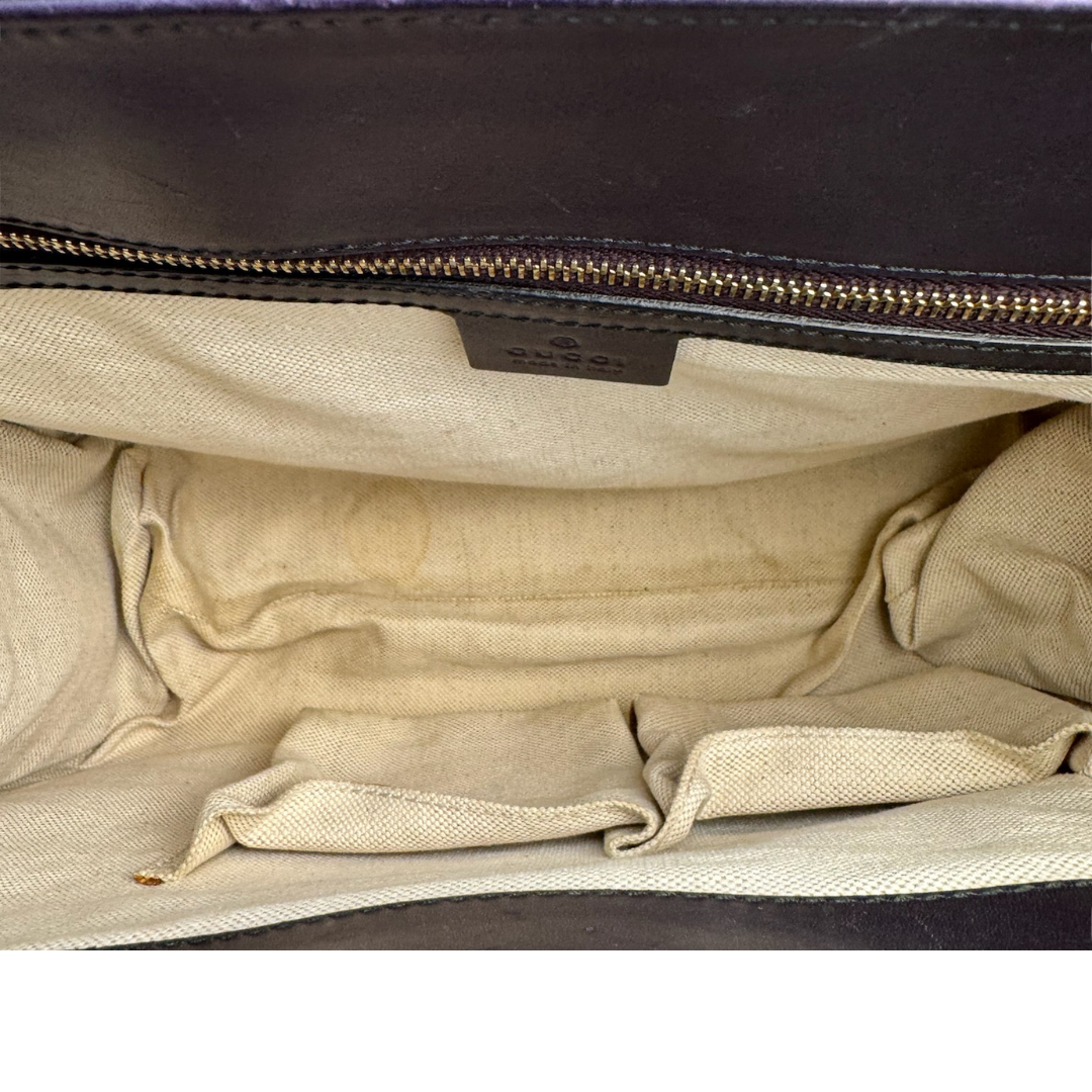 Gucci Guccissima Purple Patent Leather Emily