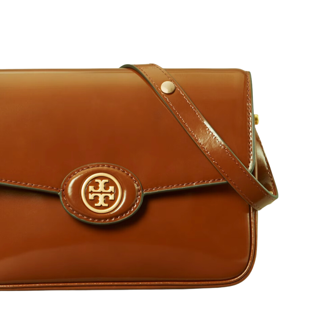 Tory Burch Handbag Robinson Spazzolato Leather Shoulder Bag (J926