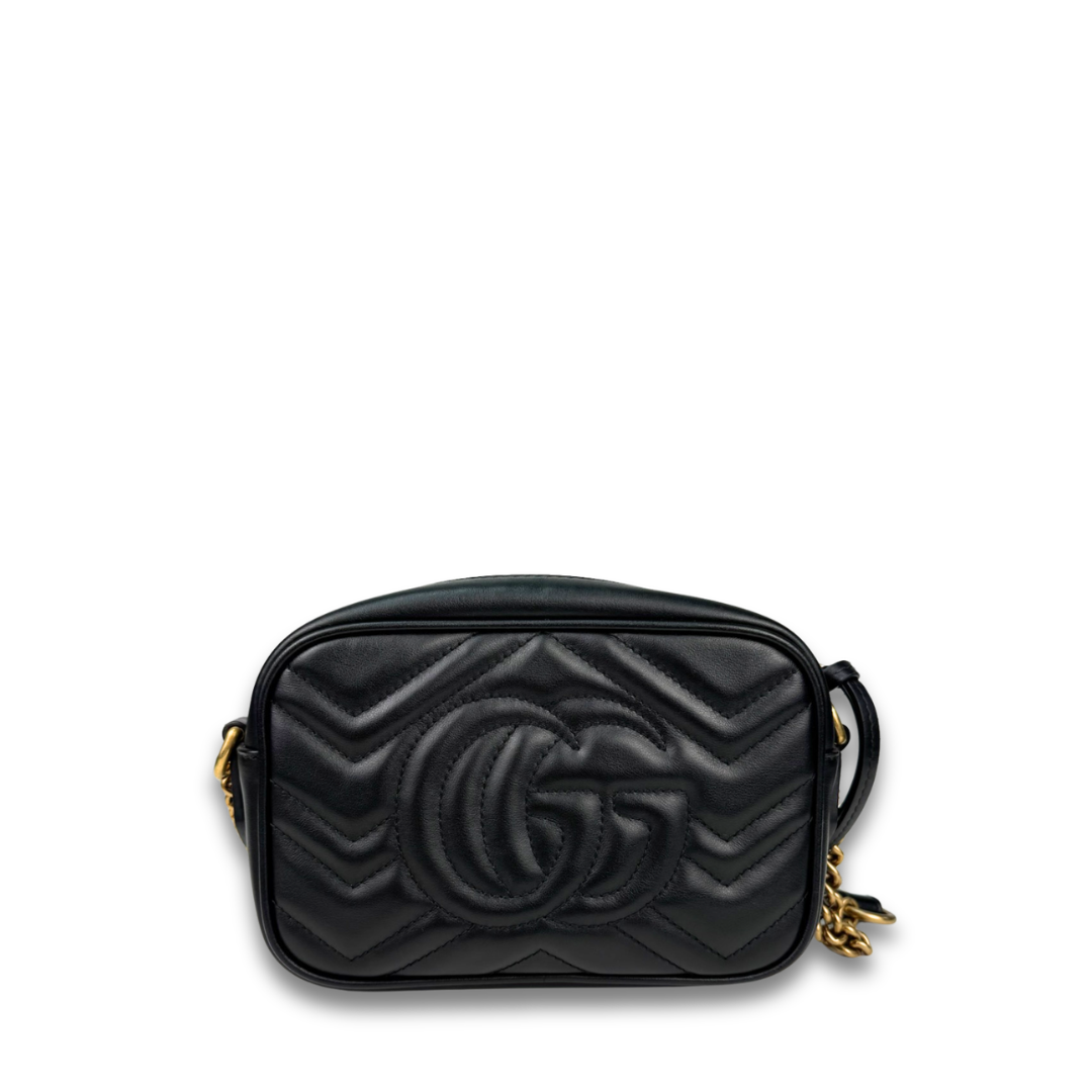 Gucci Black Marmont Mini Camera Bag