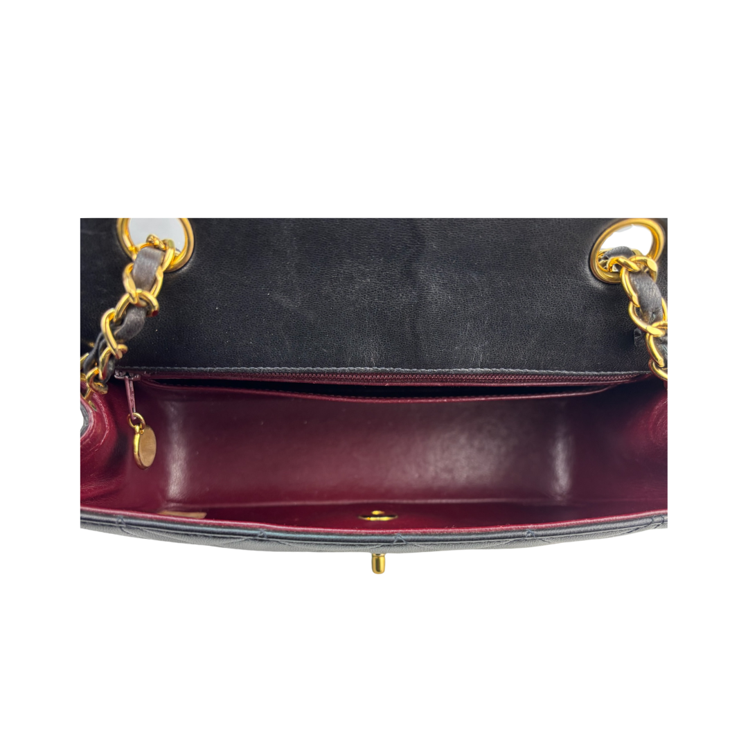 Chanel Brown Lambskin Small Diana Single Flap