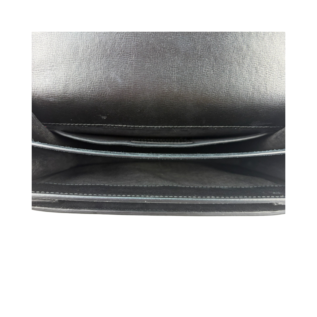 YSL Black Medium Sunset Shoulder Bag