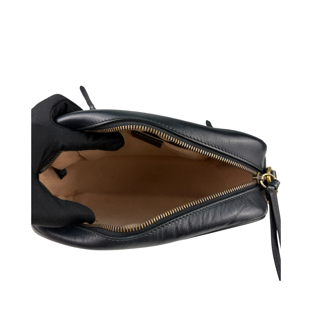 Gucci Black Marmont Small Camera Bag