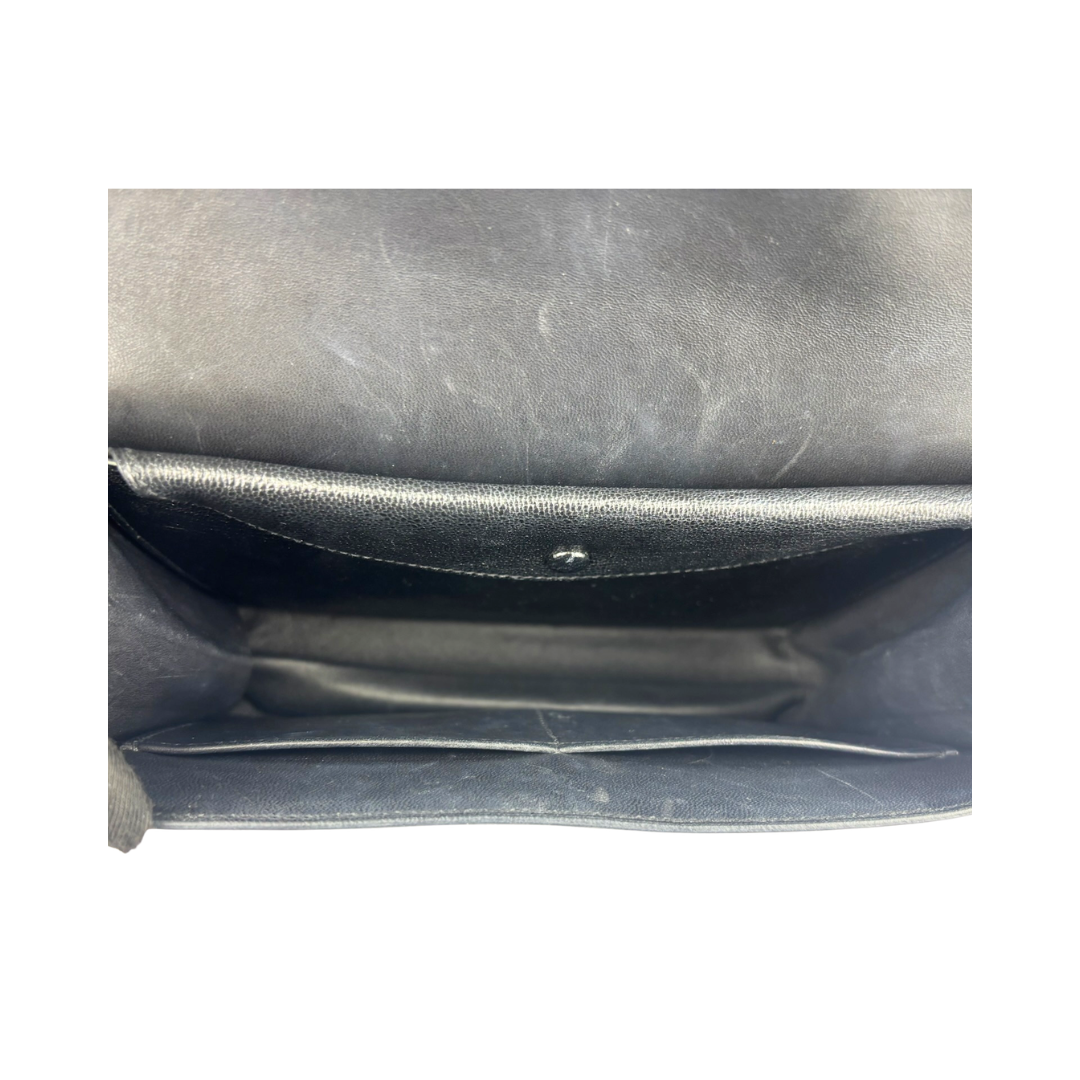 Hermès Chevre Mysore Verrou Clutch Black