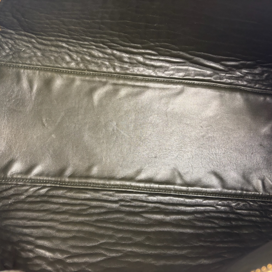Miu Miu Olive Green Crinkle Leather Shoulder Bag