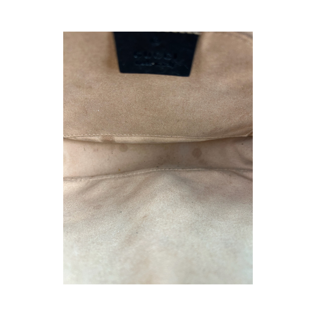 Gucci Black GG Canvas Marmont Small Camera Bag