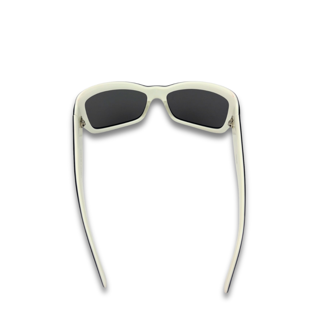 Valentino Rectangular Black Contrasting Sunglasses