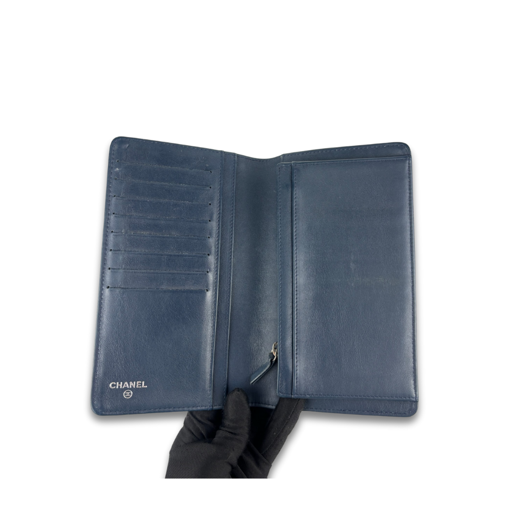 Chanel Navy Caviar Bifold Wallet