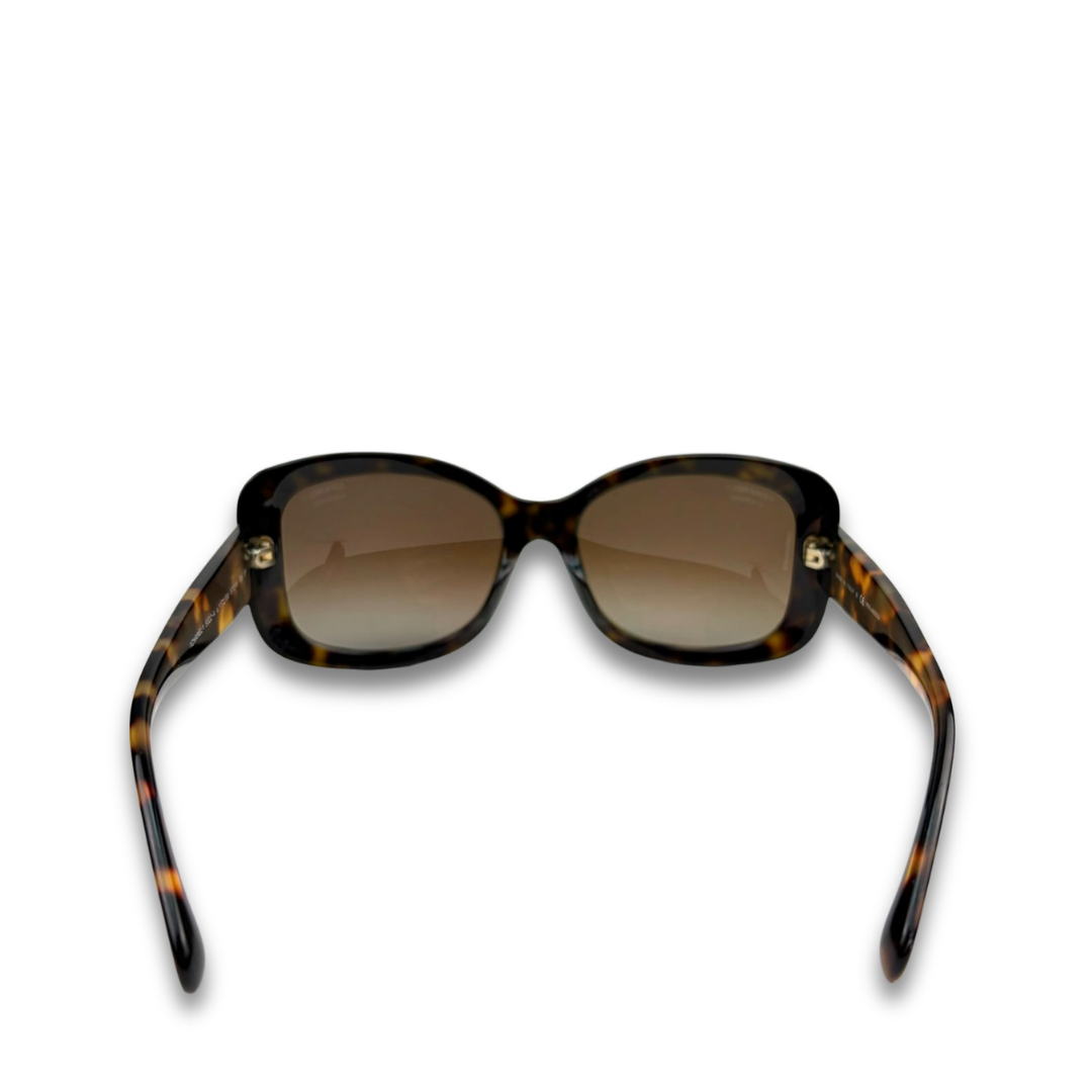 Chanel Oversized Tortoiseshell Sunglasses