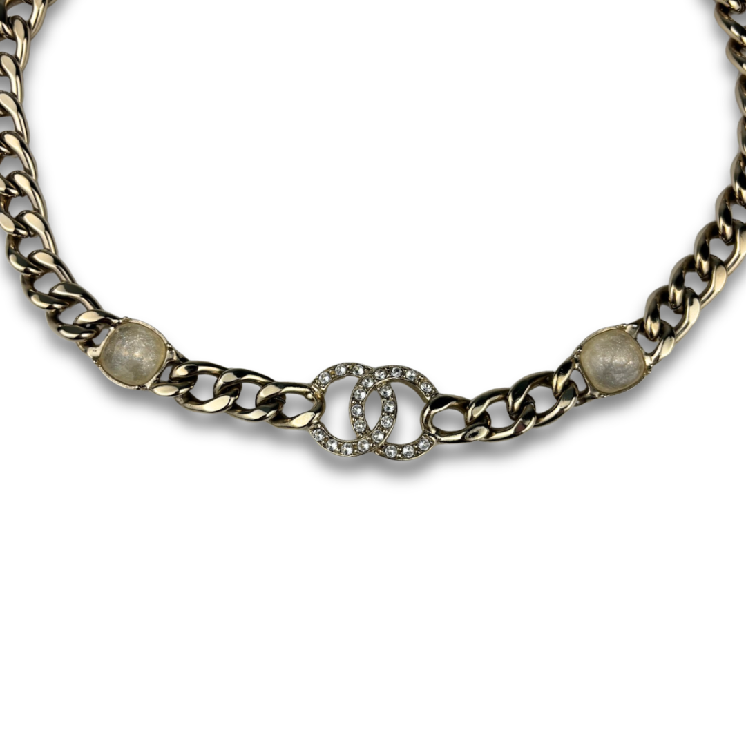 Chanel Curb Link Choker Necklace