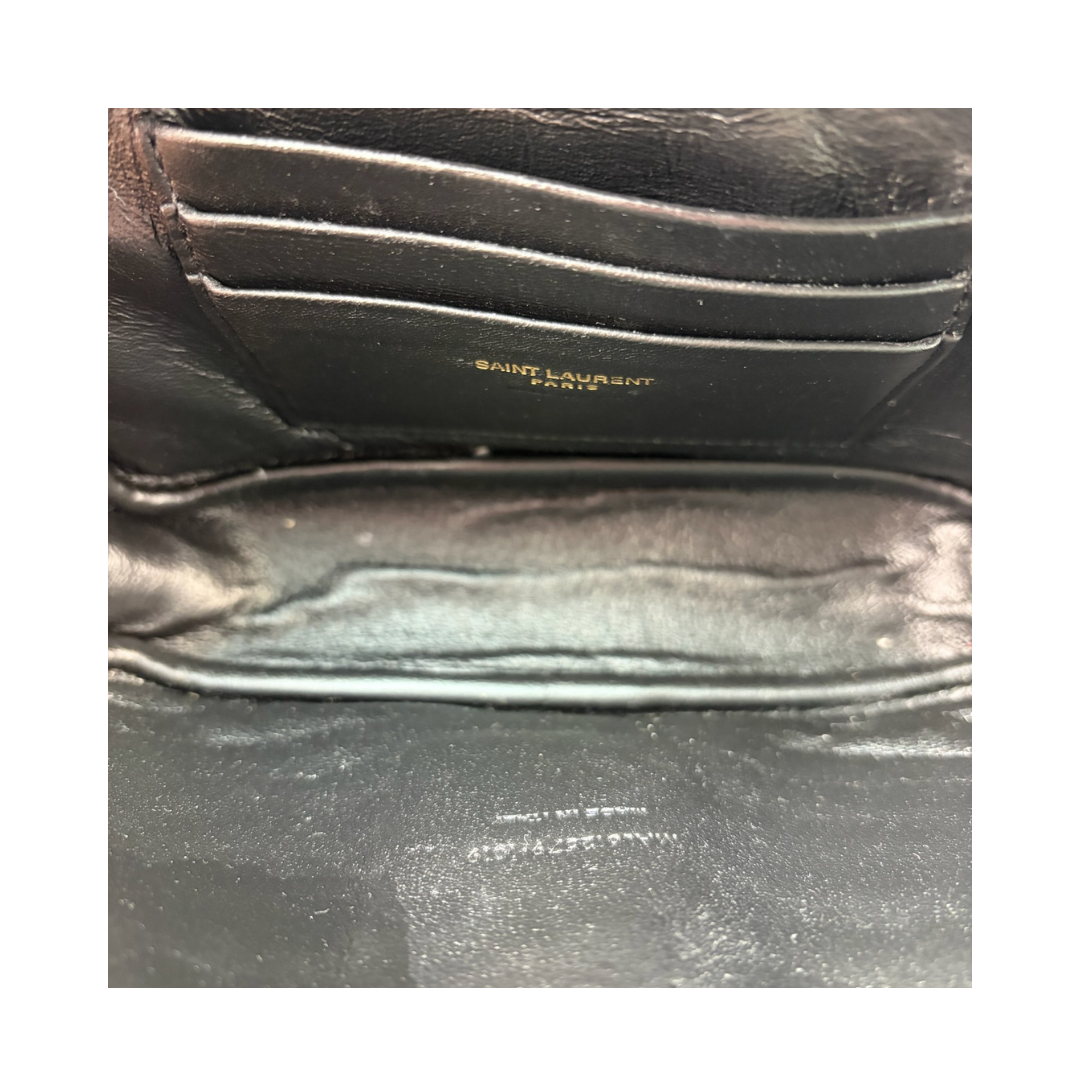 YSL Lou Mini Black Camera Bag