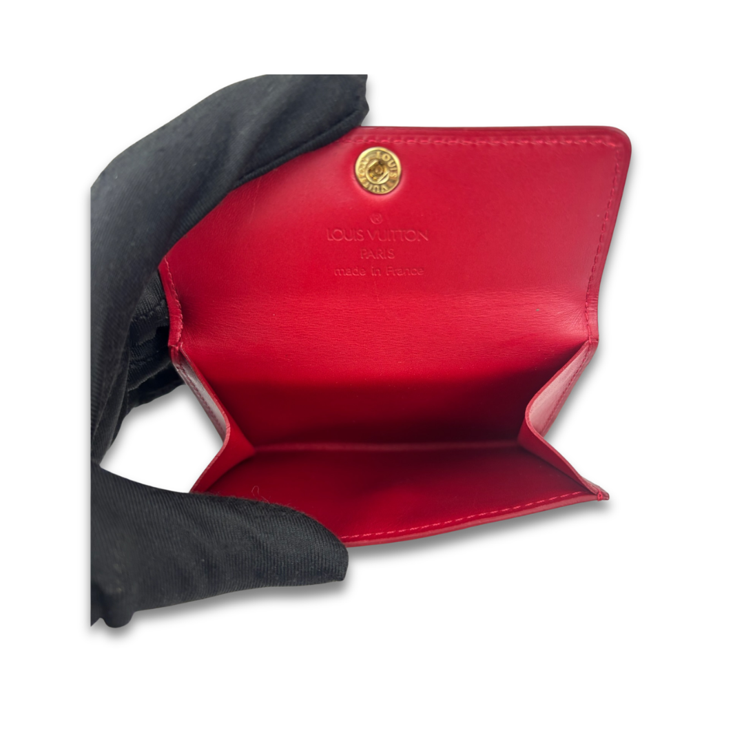 Louis Vuitton Red Vernis Ludlow Wallet