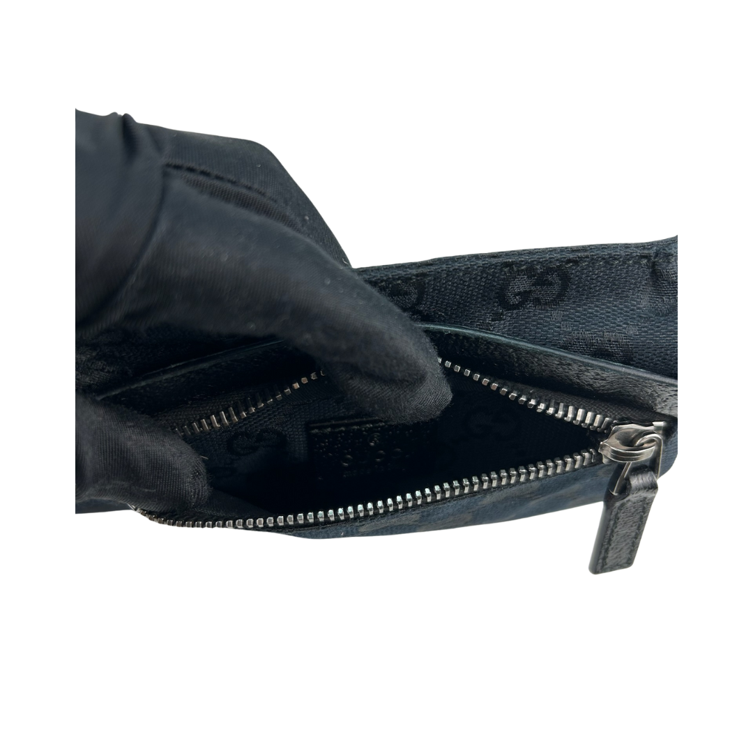 Gucci Canvas Double Pocket Waist Bag