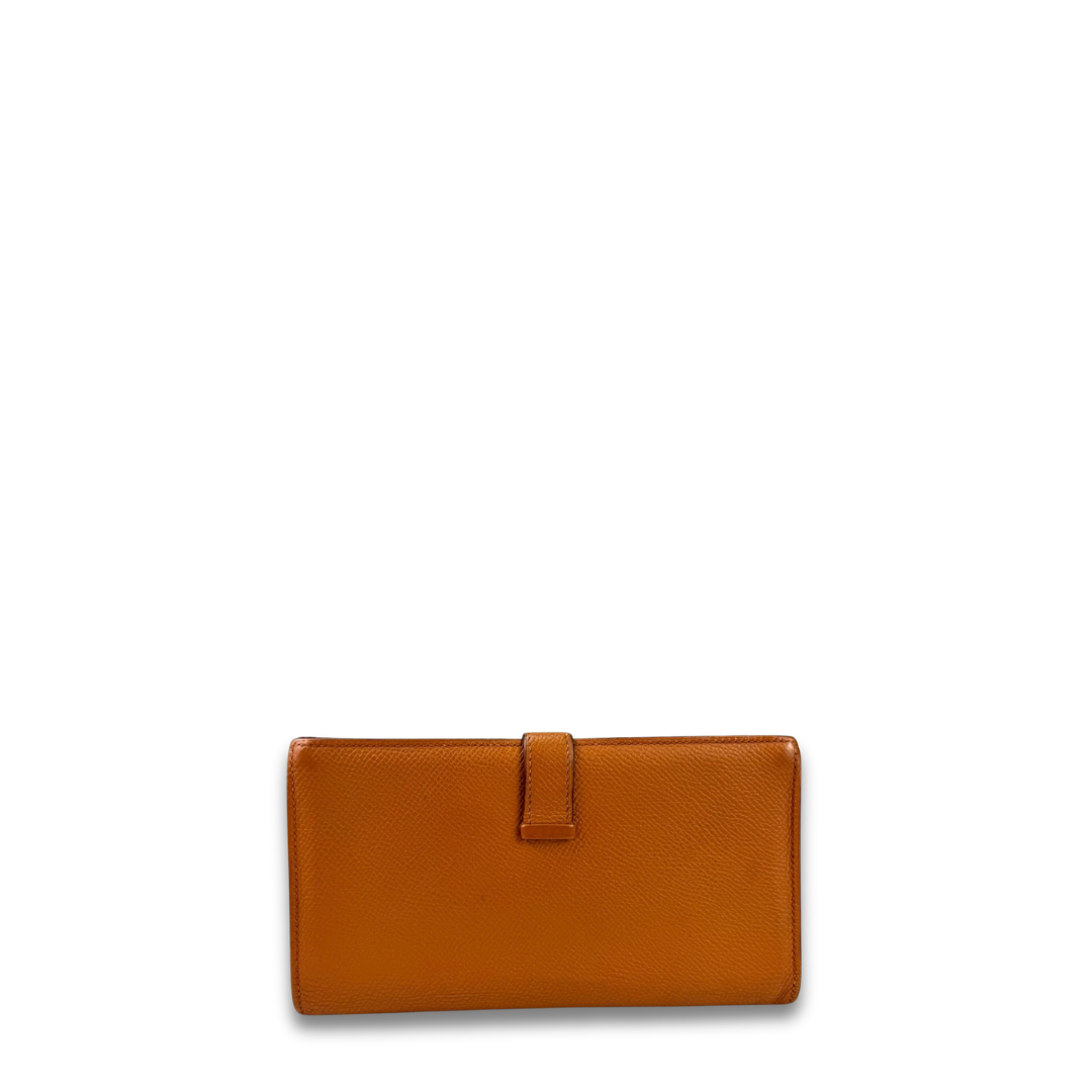 Hermès Epsom Bearn Long Wallet Gold