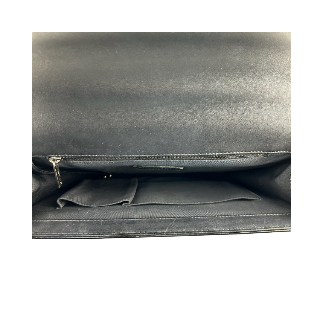 Chanel Large Patent Leather Boy Bag