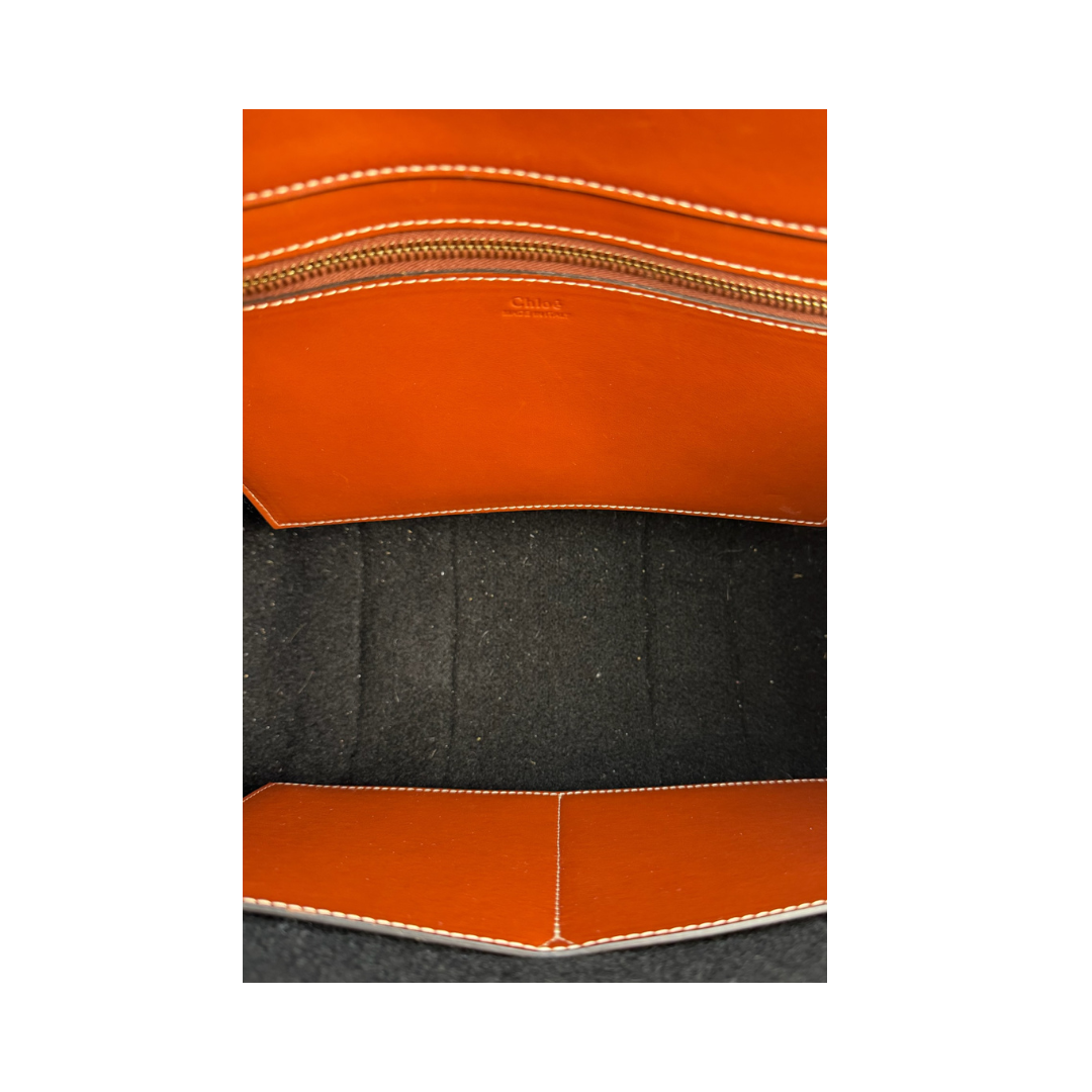 Chloe Medium Felt Woody Tote