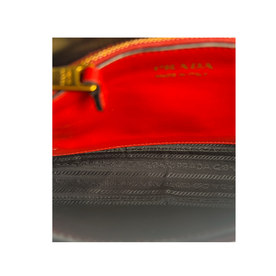 Prada Black Diagramme Shoulder Bag
