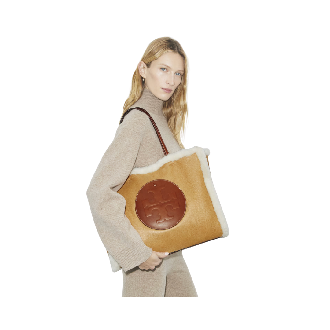 Tory Burch Ella Shearling Tote