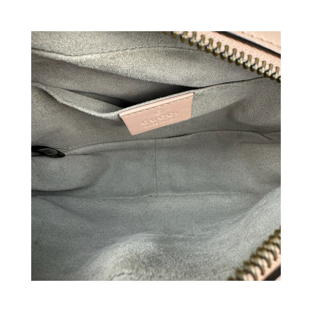 Gucci Pale Pink Mini Marmont Camera Bag