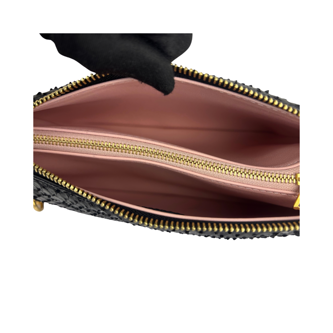 Louis Vuitton Black Python Coussin BB