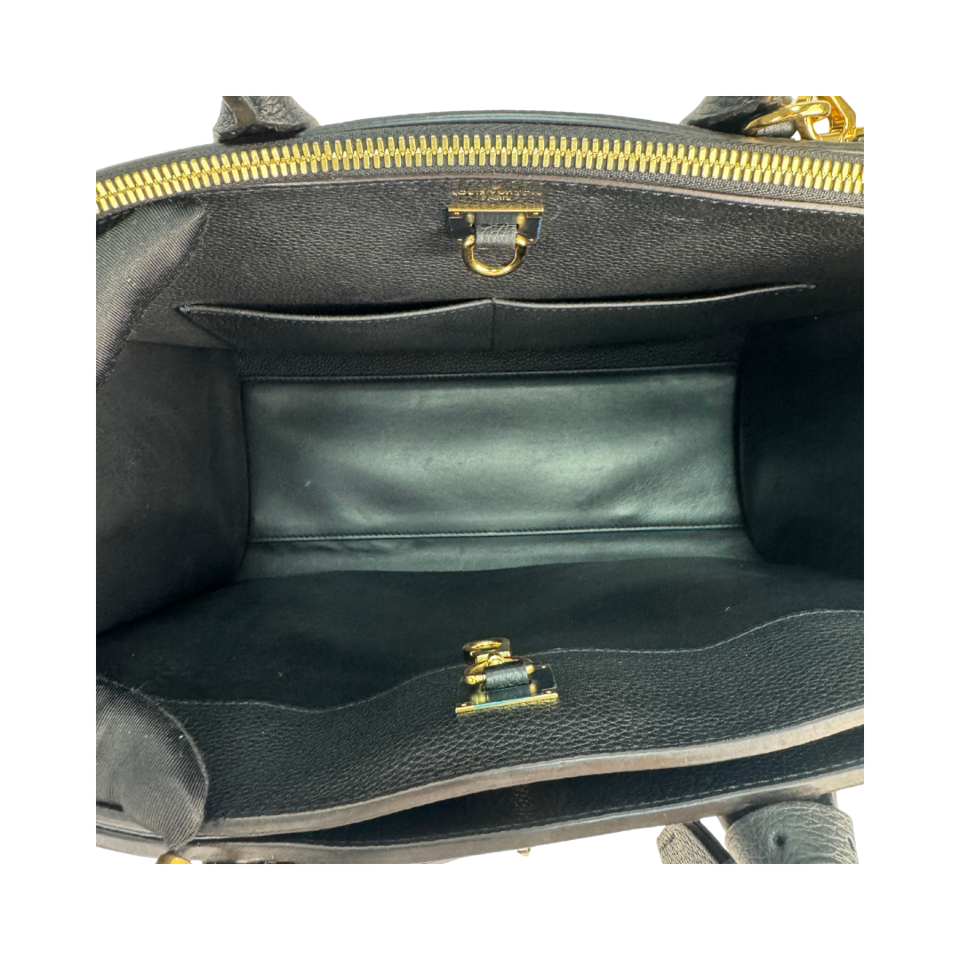 Louis Vuitton Black Taurillon City Steamer MM