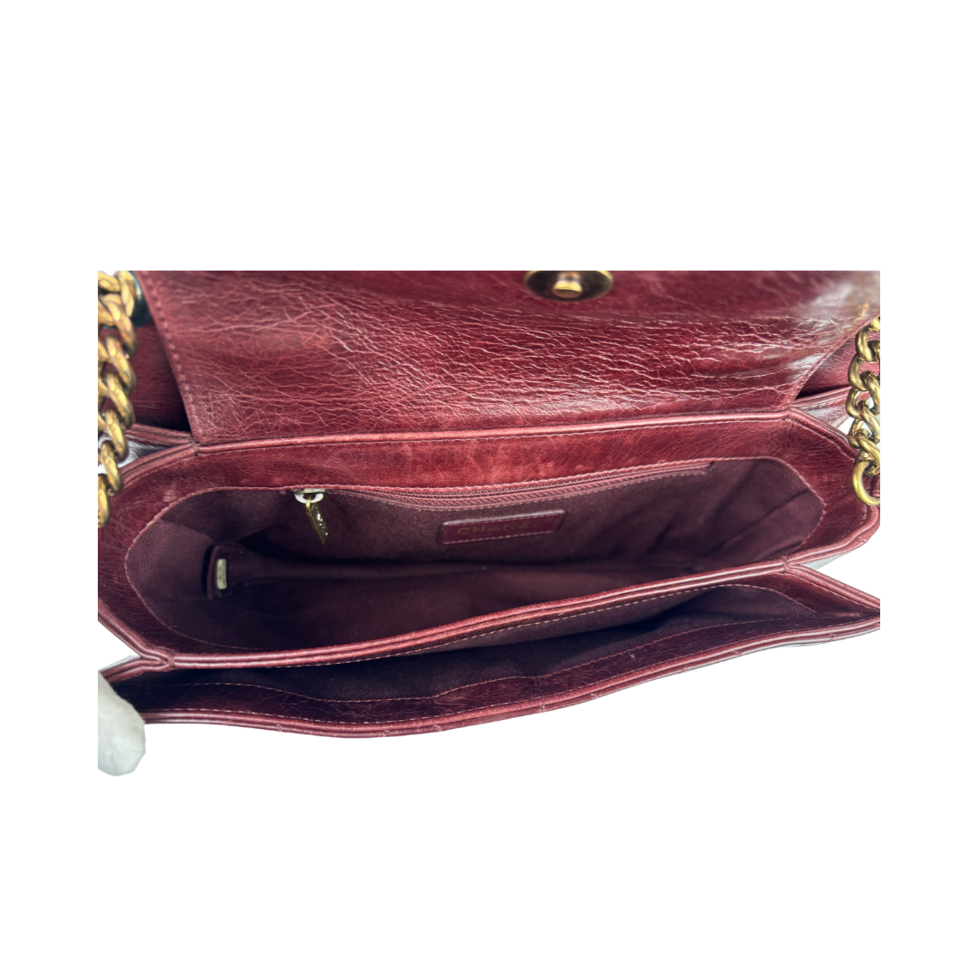 Chanel Burgundy Perfect Edge Flap Bag