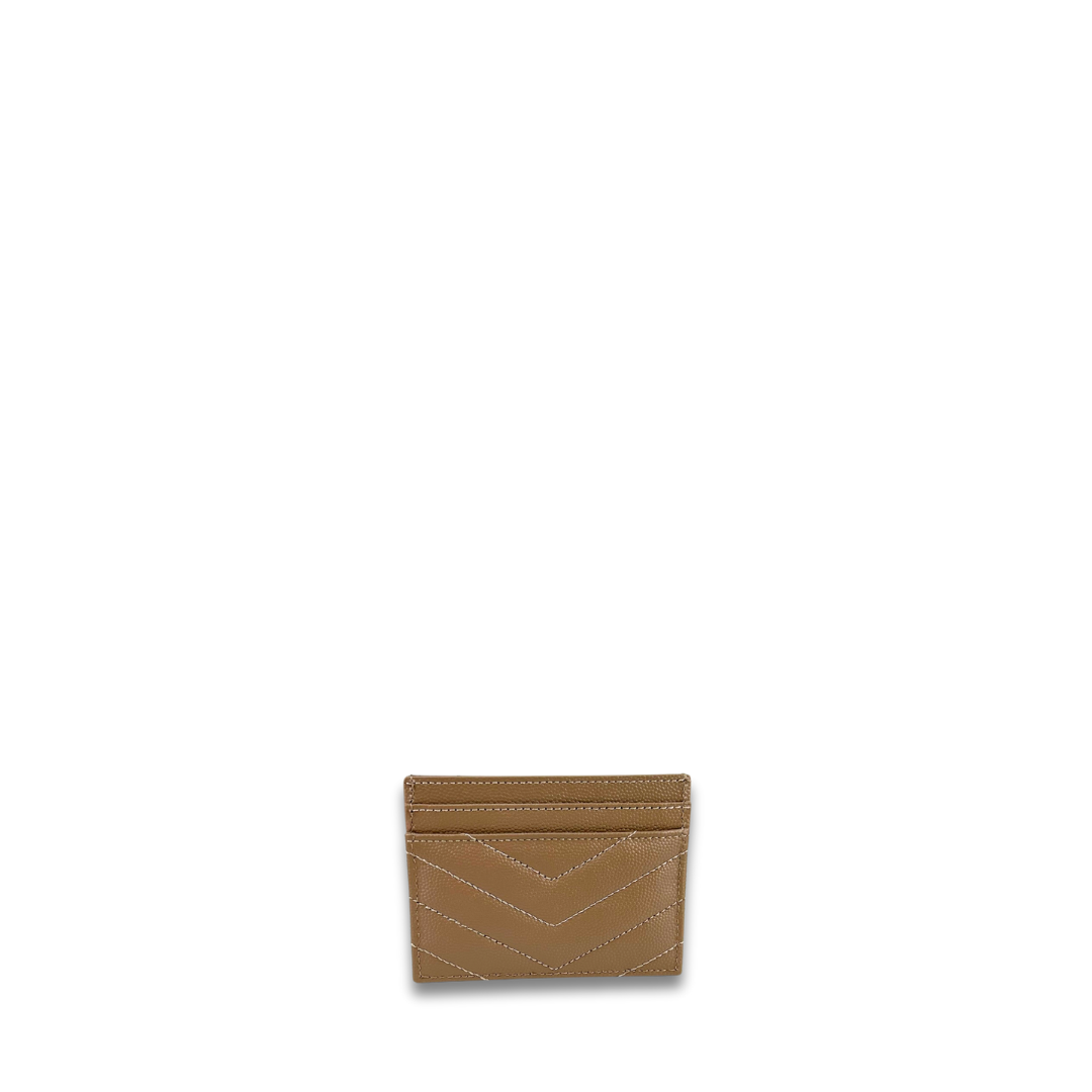 YSL Taupe Cassandre Card Case