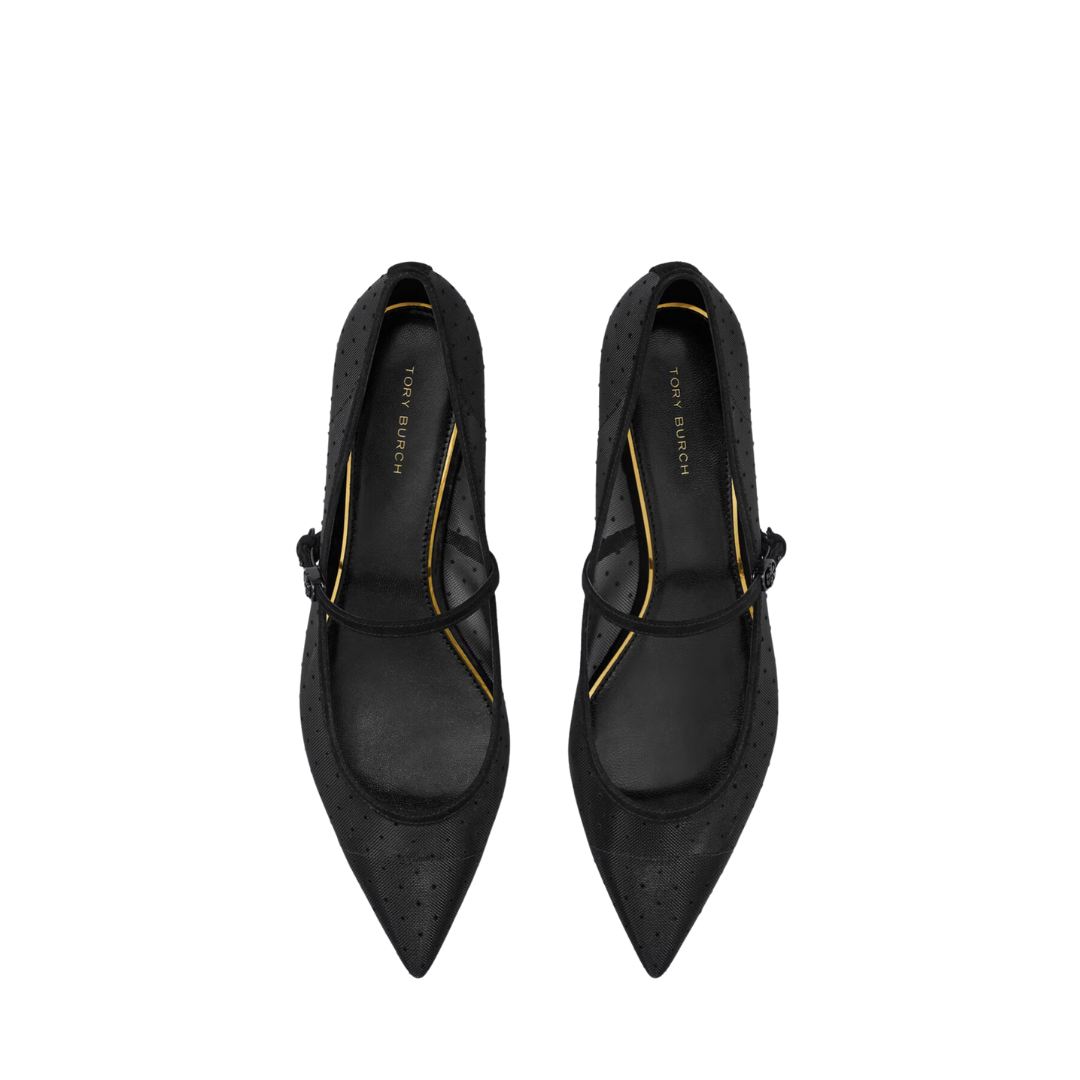 Tory Burch Double T Buckle Mary Jane Nero