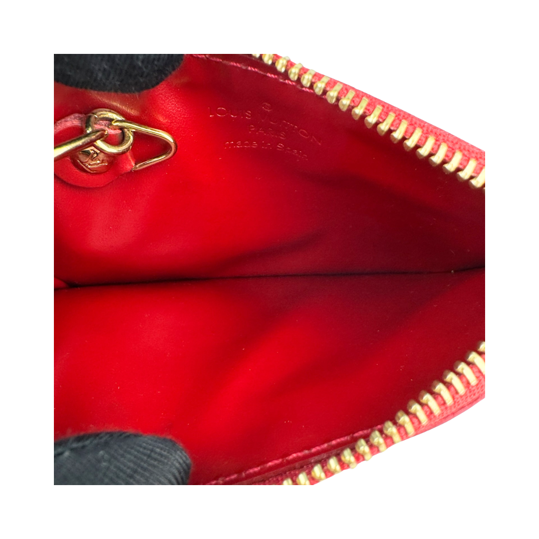 Louis Vuitton Red Vernis Key Pouch