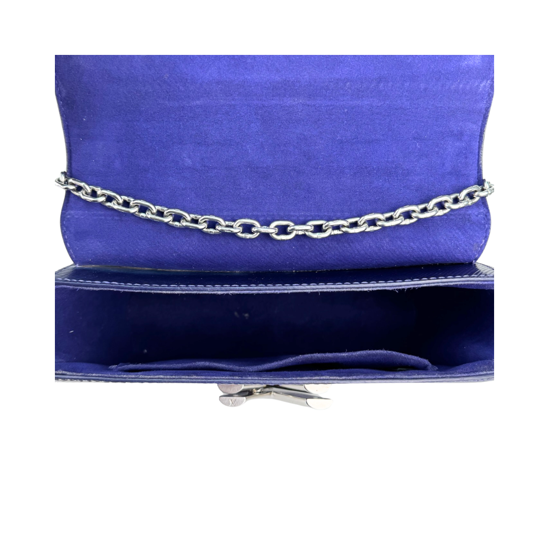 Louis Vuitton Navy Epi Leather Twist MM