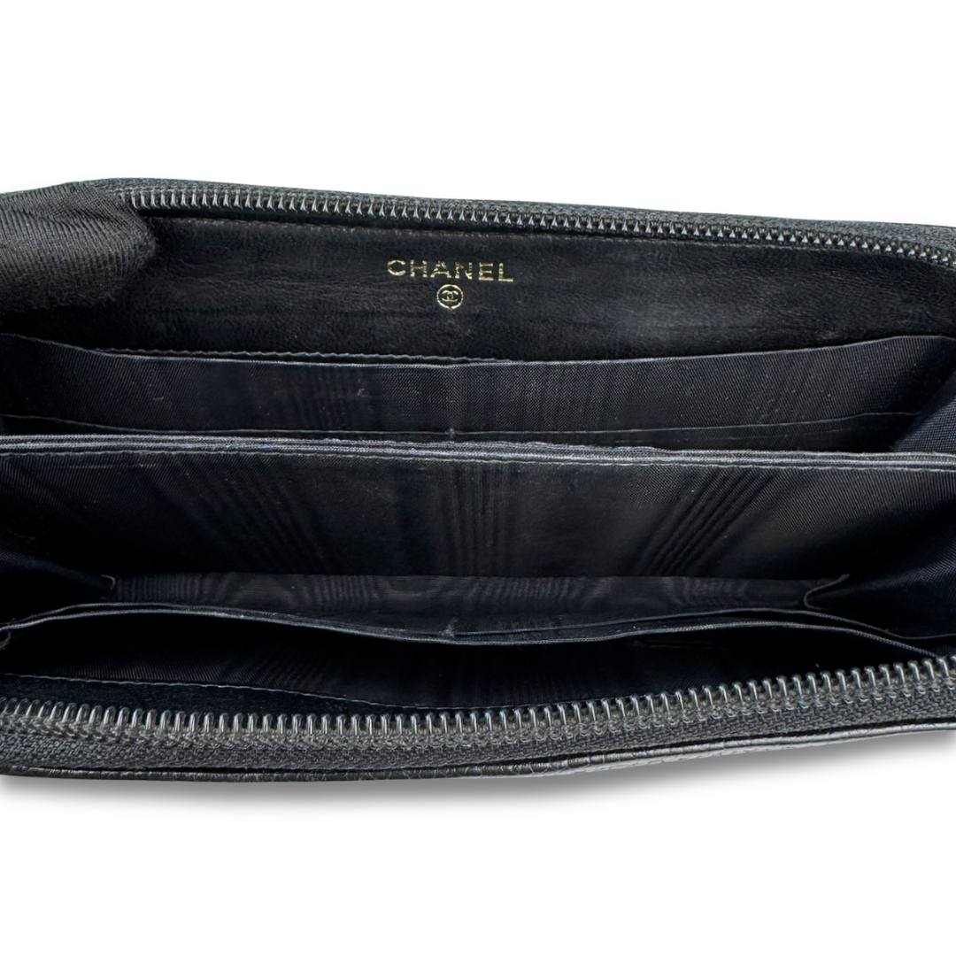 Chanel CC Timeless Zip Around Wallet