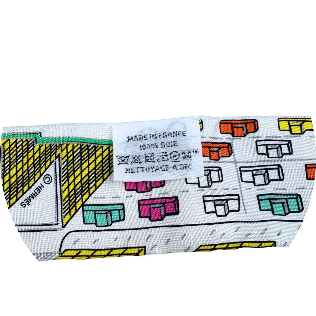 Hermès 'Pantin City' Silk Twilly