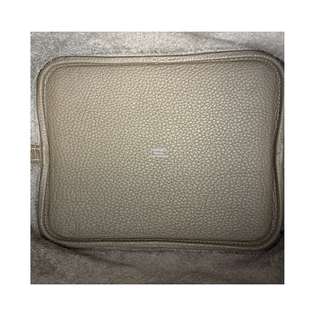 Hermès Etoupe Clemence Picotin 22