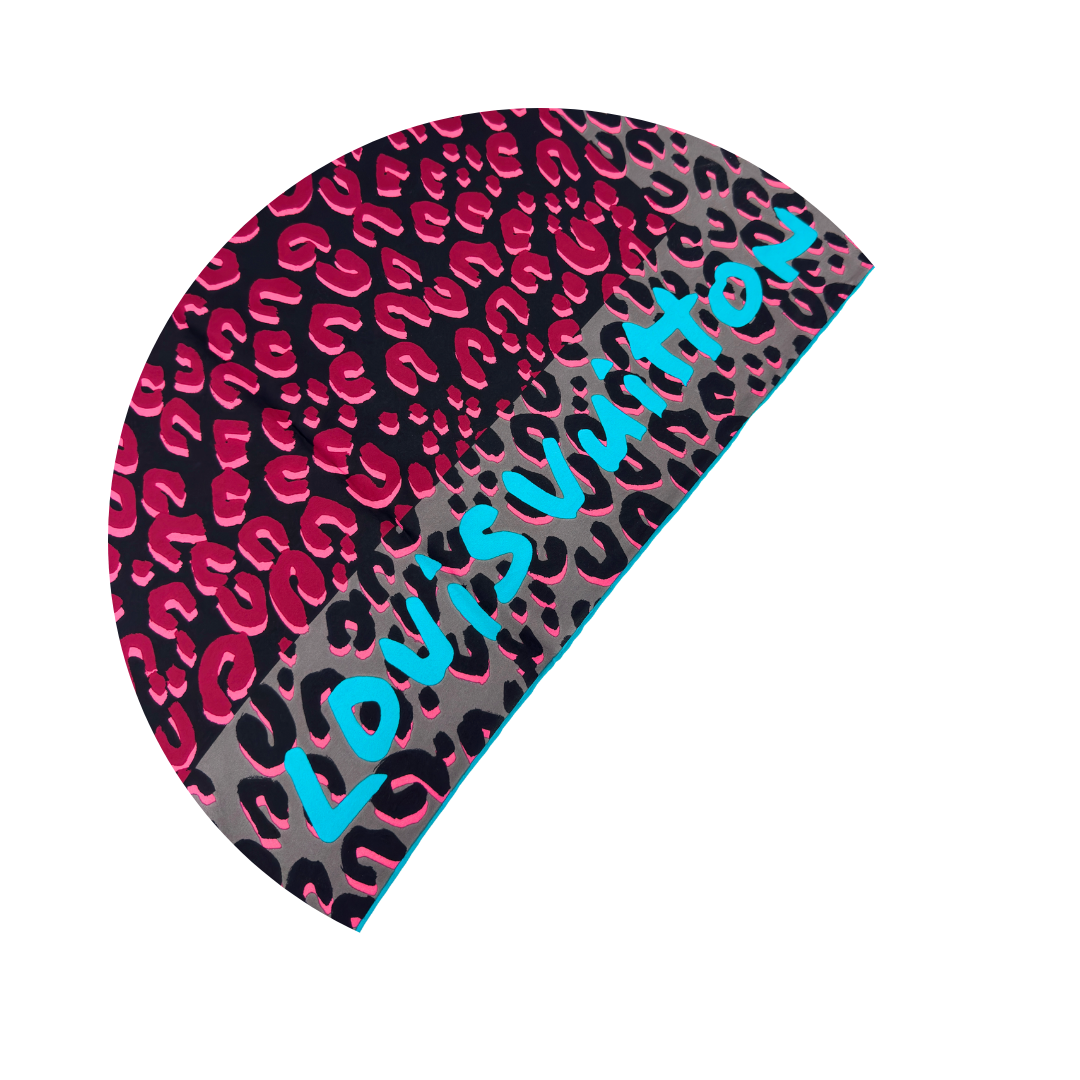 Louis Vuitton XL Leopard Print Silk Scarf