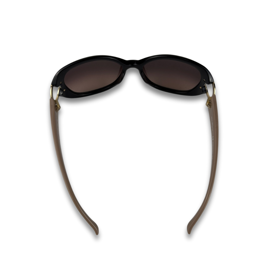 Ferragamo Black Gancini Sunglasses