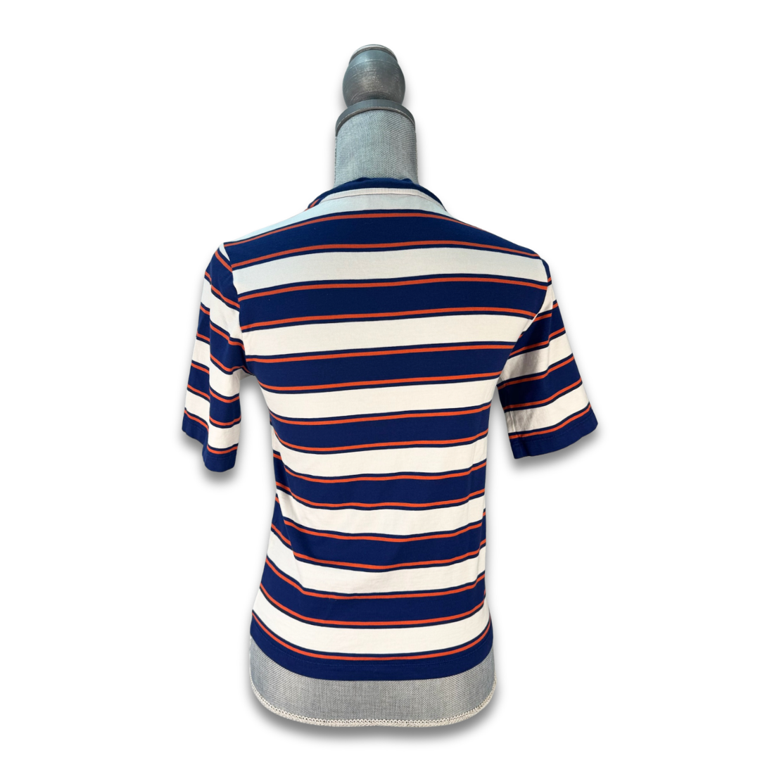 Miu Miu Striped Pocket Tee - Size XS