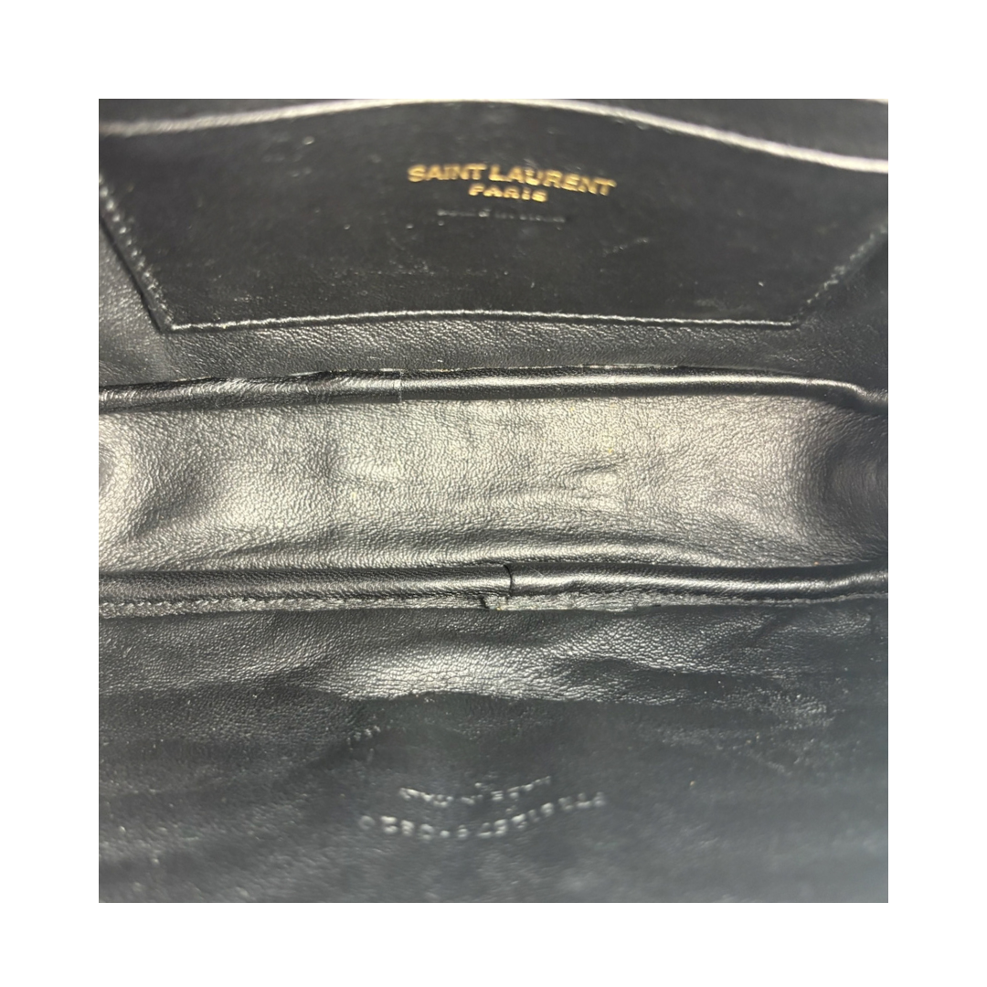YSL Lou Mini Black Camera Bag